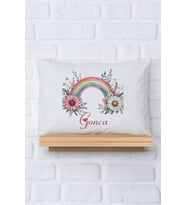 Pia Baby Premium %100 Pamuk İsme Özel Kız Bebek Yastık Kılıfı 35*45 cm 5054-12