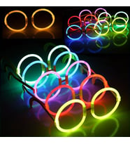 4 ADET VIP DELUXE YUVARLAK GLOW GÖZLÜK NEON GÖZLÜK IŞIKLI GÖZLÜK FOSFOR GÖZLÜK GLOW STİCK GÖZLÜK