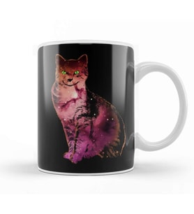 Astro Cat Kedi Kupa Bardak Porselen