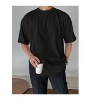 Erkek Bisiklet Yaka %100 Pamuk T-Shirt