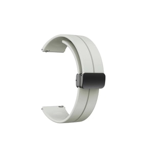 Samsung Galaxy Watch Active 2 44mm Uyumlu Kordon Silikon Metal Mıknatıslı Toka Zore KRD-84 Kayış