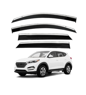 Mega Oto Market Sunpleks Krom Cam Rüzgarlığı Hyundai Tucson 2015- Sonrası ile uyumlu