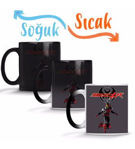 Kamen Rider Kiva 2 Sihirli Kupa Bardak Porselen