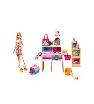 Barbie Ve Evcil Hayvan Dükkanı Oyun Seti, 4 Hayvan Arkadaş Ve Aksesuarlar, 3-7 Yaş Arası İçin Grg90