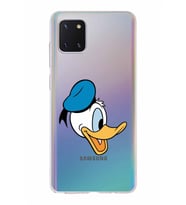 Samsung Galaxy A81  Kapak Donald Duck Tasarımlı Şeffaf Silikon Kılıf