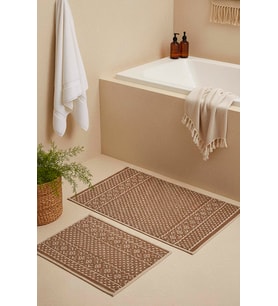 İskandinav Desen 2’li Banyo & Klozet Paspas Takımı