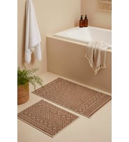 İskandinav Desen 2’li Banyo & Klozet Paspas Takımı