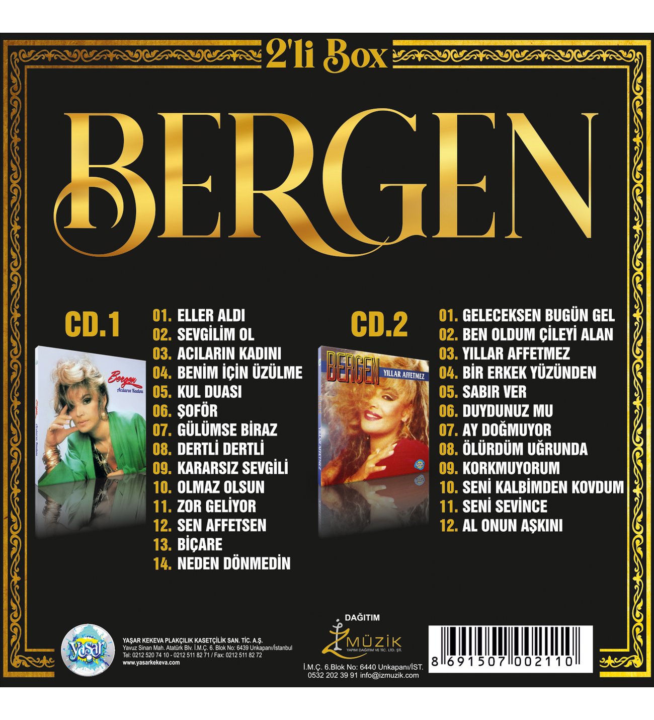 Bergen Acıların Kadını-Yıllar Afetmez 2 li Box CD