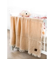4 Katlı 120×120 Müslin İpliği Boyalı Krem
