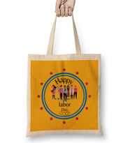 Happy Labor Day 2021 Bez Çanta Uzun Saplı