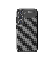 Galaxy S23 Kılıf Zore Negro Karbon Tasarım Silikon Kılıf (Siyah)