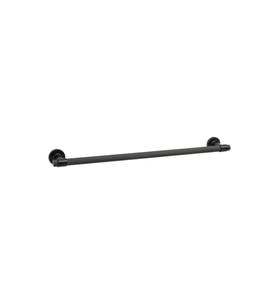 Duvara Montajlı Uzun Havluluk Siyah 60 cm