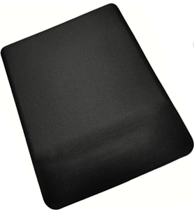 Bileklikli Desenli Bilek Destekli Kaymaz Taban Bilgisayar Notebook Mouse Pad (Siyah Düz)