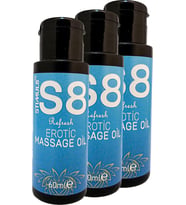 Stımul8 3 Adet Ertoticmassage Oil / 3 Adet Kadın Erkek Erotikmasaj Yağı 60 Ml