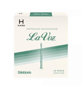 D'Addario RIC10HD La Voz Soprano Saksafon Kamışı Hard Sertlik (Profesyonel/Caz) - 10'lu Paket  Sert Ton, Güçlü Projeksiyon ve Esnek Caz Karakteri