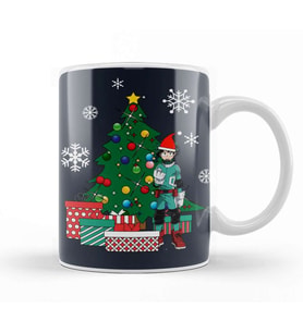 Izuku Midoriya Around The Christmas Tree Kupa Bardak Porselen