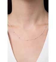 Elika Silver Kadın Top Zincir Model  925 Ayar  Gümüş Kolye