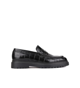 Shoetyle - Siyah Croco Deri Eva Taban Erkek Klasik Ayakkabı 250-2371