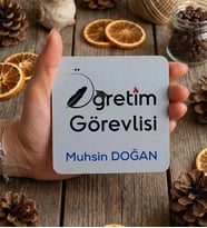 Kişiye Özel Öğretim Üyesi Bardak Altlığı Öğretmenler Günü Hediyesi (Beyaz)