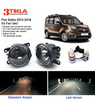 Fiat Doblo 2015-2018 Beyaz Led Xenon Sis Farı Seti