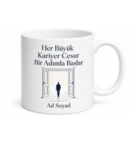 Yeni Kariyer Başlangıcı Hediye Kupa Mülakat Başarısı İş Hayatı Bardak