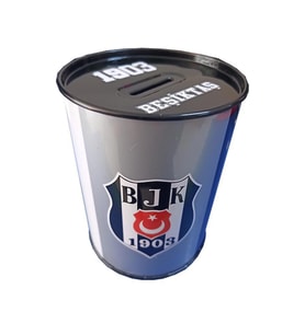 Beşiktaş Metal Kumbara Orta Boy Orjinal Lisanslı 1 Adet Bjk Kumbara Taraftar Kumbara Kara Kartal 12x9 cm (Siyah)