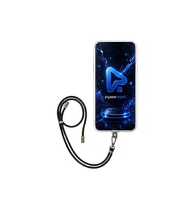 General Mobile GM5 Plus İp Askılı Şeffaf Silikon Kılıf Siyah