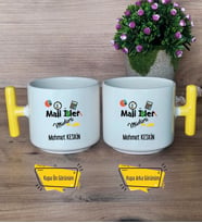 Mali İşler Müdürü Kupa Bardak T Sarı Kulplu Mali İşler Müdürüne Hediye
