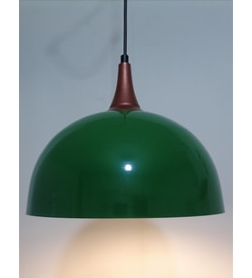 RİOLİGHT RETRO,RUSTİK,MODERN BAKIR AKSESUARLI MUTFAK,ODA,CAFE İÇİN TEKLİ METAL SARKIT ÇAP:30CM (Yeşil)