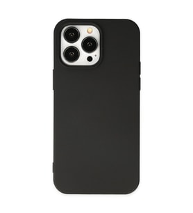 Apple İphone 14 Pro Kılıf Nano İçi Kadife Silikon - Siyah