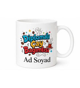 İsim ve Sıfat Yazılı Komik Baskılı Kupa Bardak Esprili Hediye
