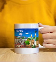 Sivas Tasarımlı Beyaz Kupa