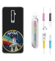 Oppo Reno 2Z 4 Lite 4 Pro 5 6 7 A31 Kılıf Kablo Koruma Spiral Silikon Nasa 1326