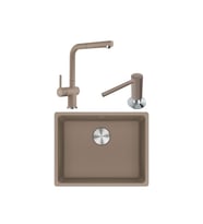 Maris MRG 110-52 Granit Eviye-Active Plus 2.0 Armatür-Sıvı Sabunluk Üçlü Set Oys