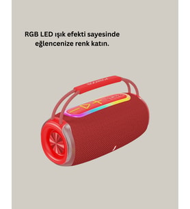 RGB LED Işıklı 20W Taşınabilir Hoparlör Bluetooth 5.3 + Type-C Şarj
