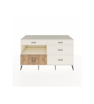 Kronos Konsol Tek Raflı 4 Çekmeceli 2 Kapaklı 176x59x99 Aytaşı-Çam/Aytaşı