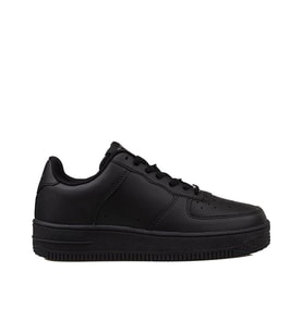 Trend Adımlar Siyah Force Memory Foam Tabanlı Mevsimlik Unisex Sneaker