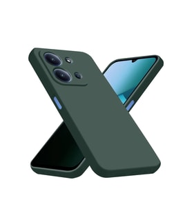 Redmi 15C 4G Nano içi Kadife Silikon - Koyu Yeşil