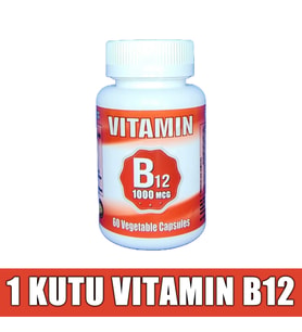 Vitamin B12 1000mcg 60 Kapsül (1 KUTU)