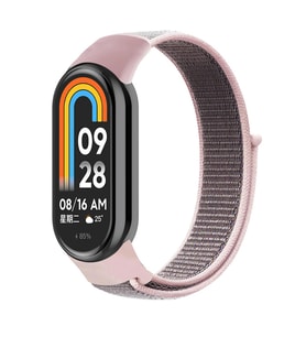 Microsonic Xiaomi Mi Band 8 Hasırlı Kordon Woven Sport Loop Rose Gold (Rose)