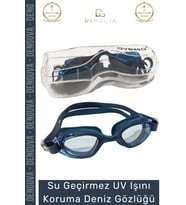 Premium Ayarlanabilir Kayış Su Geçirmez Uv Işını Koruma Silikon Plastik Antifog Kutulu Deniz Gözlüğü