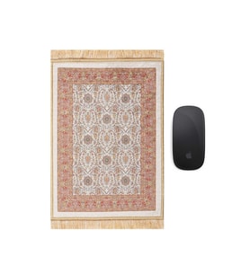 Bursa İpek Somon Dekoratif Küçük Halı Mousepad