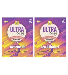 LGS 8. Sınıf ULTRA SERİSİ 1.DÖNEM MATEMATİK VE FEN BİLİMLERİ DENEMELERİ