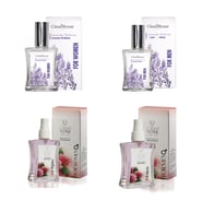 Isparta Gül  Ve Lavanta Parfüm Seti 40 Ml X 4 (Kadın Ve Erkek)