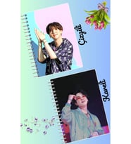 Suga bts defter seti 2 adet A4 boyutu 21*30 çizgili + kareli 60 syf