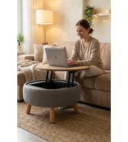 İriva Sandıklı Mekanizmalı Orta Sehpa/Bench, Gri
