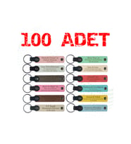 Güzellik Merkezleri İçin Özel Anahtarlık 100' lü Set, Müşterilerinize Sunabileceğiniz Değerli Hediye