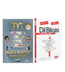 Metin Yayınları TYT Matematik ve AKM Dil Bilgisi Soru Bankası Seti 2 Kitap