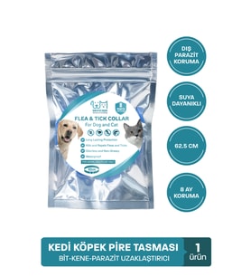 Köpek Pire Tasması Bit Pire Kene Dış Parazit Önleyici Ayarlanabilir Doğal Tasma 62 cm Kedi Tasması