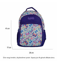 Bagacar Kids Kız Donut Model Kalemlikli Beslenmeli Set Sırt Çantası (Krem)
